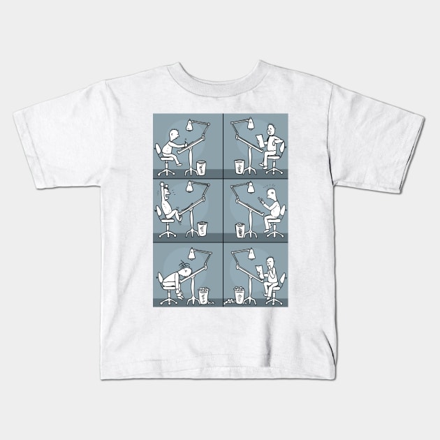 The difficulty of being creative Kids T-Shirt by matan kohn